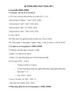 Bản mềm: Chuẩn kiến thức các dạng Toán cơ bản lớp 3