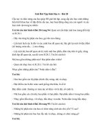 Giải bài tập SGK Sinh học – Các bộ phận của hoa