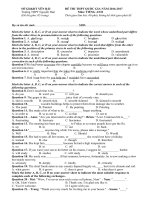 Tải Đề thi thử THPT Quốc gia năm 2017 môn Tiếng Anh Trường THPT Nguyễn Huệ, Yên Bái có đáp án - Đề 3 - Tài liệu ôn thi THPT Quốc gia môn Tiếng Anh