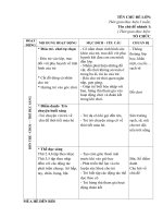 CĐL Mùa hè đên rồi giáo an nhánh 1 Thời tiết mùa hè tuần 30