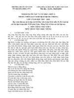 T3 – Đề ôn tập môn Toán – Tiếng Việt khối lớp 1 – Lần 4 Đề 3