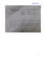 Đề thi hết môn học kỳ I năm học 2016-2017 môn Tư tưởng Hồ Chí Minh (Đề số 3) - ĐH Khoa học Xã hội và Nhân văn