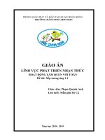 lam quen voi toan 3 tuoi Xep tuong ung 1 1