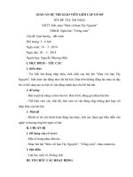 TÊN ĐỀ TÀI: ÂM NHẠC NDTT: Hát múa “Múa với bạn Tây Nguyên” NDKH: Nghe hát: “Trống cơm