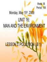 Unit 16. Man and the environment. Lesson 2. B1