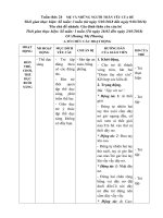 Giáo án chủ đề mẹ và những người thân yêu của bé