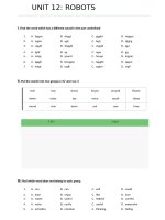 Tải Bài tập trắc nghiệm tiếng Anh lớp 6 Chương trình mới Unit 12: Robots - Ôn tập tiếng Anh lớp 6 Thí điểm