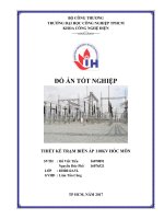 Thiết kế trạm biến áp 110kv hóc môn   đồ án  tốt nghiệp khoa công nghệ  điện  