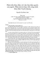 Phát triển thủy điện với việc bảo đảm quyền con người. Phân tích từ thực tiễn công trình thủy điện Tuyên Quang