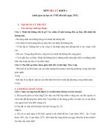 Ôn tập môn Địa lí (lần 2)