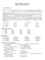 Tài liệu ôn tập tại nhà - MÔN ANH (thời gian tạm nghỉ học của học sinh THPT Thủ Thiêm do dịch bệnh Covid-19 đến hết tháng 02 năm 2020)