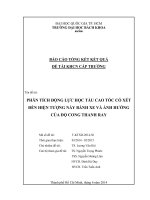 Phân tích động lực học tàu cao tốc có xét đến hiện tượng nảy bánh xe và ảnh hưởng của độ cong thanh ray  báo cáo tổng kết kết quả đề tài khcn cấp trường  msđt t ktxd 2014 56  