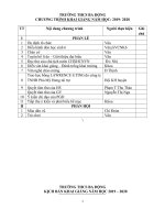 CT KHAI GIẢNG 2019 2020 