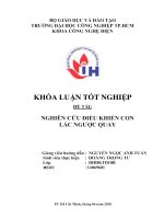 Nghiên cứu điều khiển con lắc ngược quay   đồ án tốt nghiệp khoa công nghệ điện 