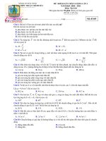 đề đáp án khảo sát chất lượng lần 1 tất cả các môn của