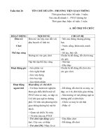 KHPH tuần 26: Phương tiện giao thông đường bộ