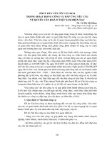 Phát huy yếu tố văn hóa trong hoạt động công vụ đáp ứng yêu cầu về quyền văn hóa ở Việt Nam hiện nay