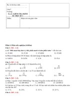 Đề thi học kì 1 Toán lớp 5