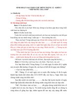 SINH HOẠT SAO THEO CHỦ điểm THÁNG 12 