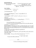 Đề thi thử vào 10 môn Toán 2020 chọn lọc