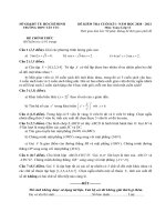 Đề kiểm tra - đánh giá môn Toán cuối kỳ 1 năm học 2020-2021.