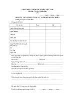 Mẫu đơn yêu cầu đăng ký việc cử người giám hộ đương nhiên