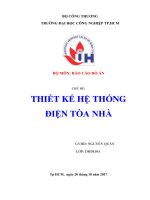 Thiết kế hệ thống điện cho tòa nhà   đồ án  tốt nghiệp khoa công nghệ  điện  