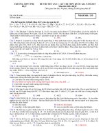 Tải Đề thi thử THPT Quốc gia lần 1 năm 2015 môn Hóa học trường THPT Phụ Dực, Thái Bình - Đề thi thử đại học môn Hóa có đáp án