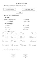 Đề thi học sinh giỏi Tiếng Việt 1 năm 2020