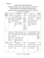 chủ đề nhánh 1: Ngày hội đến trường