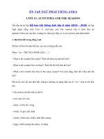 Tải Ngữ pháp tiếng Anh lớp 6 Unit 13 Activities and The Seasons - Ôn tập tiếng Anh lớp 6 theo từng Unit