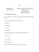 Đề thi giữa kì 1 Ngữ văn 8 năm học 2020 – 2021