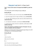 Tải Tiếng Anh 7 Unit 11: A Closer Look 1 - Soạn Anh 7 trang 50 Unit 11 Tiếng Anh 7 mới