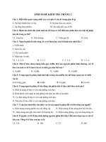 Đề kiểm tra tháng 2