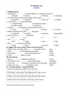 Tải Đề kiểm tra 15 phút lớp 8 môn tiếng Anh - Ôn thi học kì 2 môn tiếng Anh lớp 8