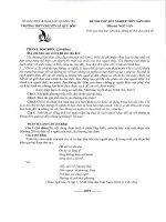 Đề và hướng dẫn chấm - Kỳ thi thử Tốt nghiệp THPT năm 2020