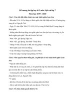 Đề cương ôn tập hk 2 Lịch sử lớp 7