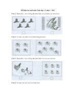 Đề kiểm tra cuối tuần Toán lớp 1 tuần 1