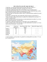 Đề cương giữa học kì 1 môn Địa lý 8 - năm học 2020 - 2021