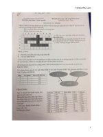Đề thi giữa học kỳ năm học 2019-2020 môn Trí tuệ nhân tạo - ĐH Công nghệ