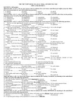Tải Đề thi thử THPT Quốc gia môn Tiếng Anh năm 2016 Sở GD-ĐT Hà Nội - Đề thi thử đại học năm 2016 môn Tiếng Anh có đáp án