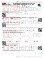 Đề xmin2020 số 025 đề kiểm tra kiến thức lớp 12 năm 2020 lần 3 trường THPT chuyên KHTN (hà nội)   học toán online chất lượng cao 2020   vted 