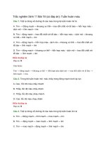 Trắc nghiệm Sinh 11 Bài 18 (có đáp án): Tuần hoàn máu