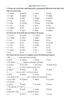 Tải Bài tập tiếng Anh lớp 6 cơ bản - Tổng hợp bài tập Tiếng Anh lớp 6