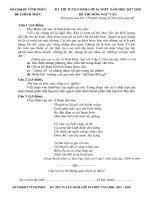 Tải Đề thi vào lớp 10 môn Ngữ văn Sở GD&ĐT Vĩnh Phúc năm học 2017 - 2018 - Đề thi tuyển sinh vào lớp 10 môn Văn có đáp án