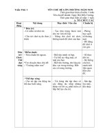 Giáo án tuần 1 ( tuần chính) Chủ đề : Ngày hội đến trường