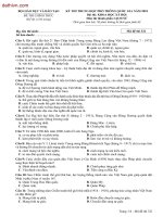 Đề thi THPT quốc gia 2018 môn Lịch sử và đáp án | dethivn.com