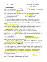 Đề thi giữa kì 1 Vật lý 11 năm học 2020 – 2021