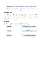 Tải Đề thi giữa kì 1 lớp 1 môn Tiếng Việt năm 2020 sách Chân trời - Đề 1 - Đề kiểm tra giữa kì 1 môn Tiếng Việt 1 có đáp án