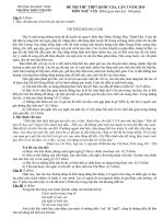 Tải Đề thi thử THPT Quốc gia lần 3 năm 2015 môn Ngữ Văn trường THPT Chuyên Đại học Vinh, Nghệ An - Đề thi thử đại học môn Văn có đáp án